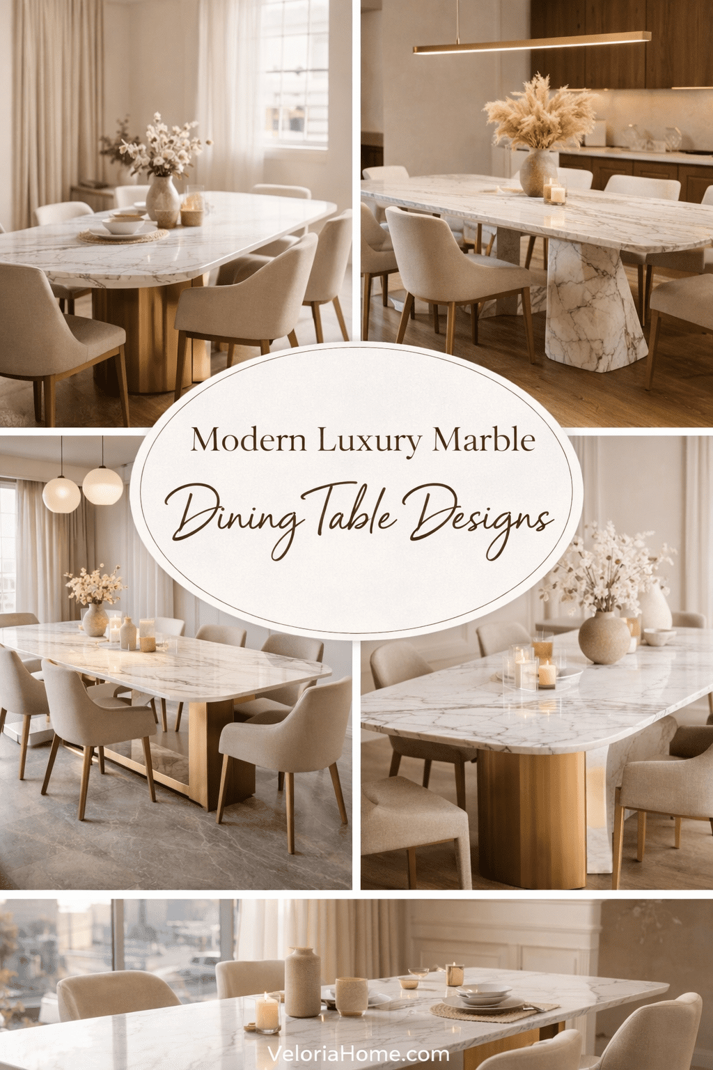 Dining table design modern luxury marble